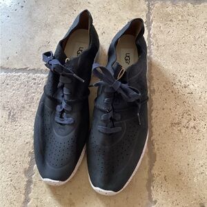 Ugg Treadlite Shoes Women's 12 Suade Leather black Sneakers Lightweight Walking